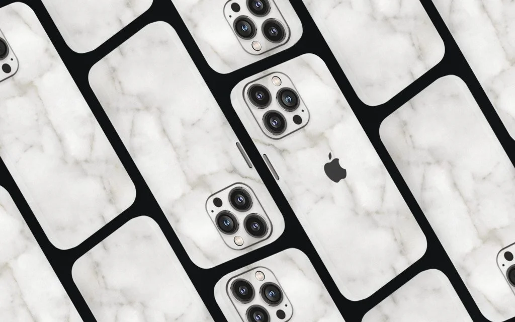 Скин белый мрамор на iPhone 13 Pro