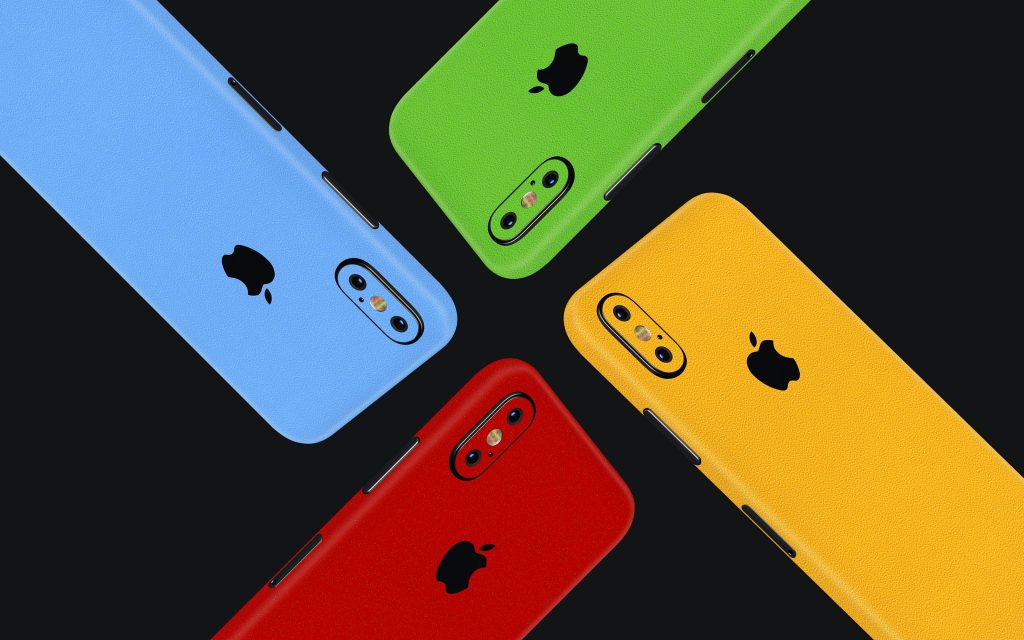 Скинны природные цвета на iPhone X