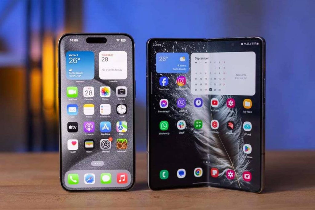 как выглядит айфон 18 и складной samsung