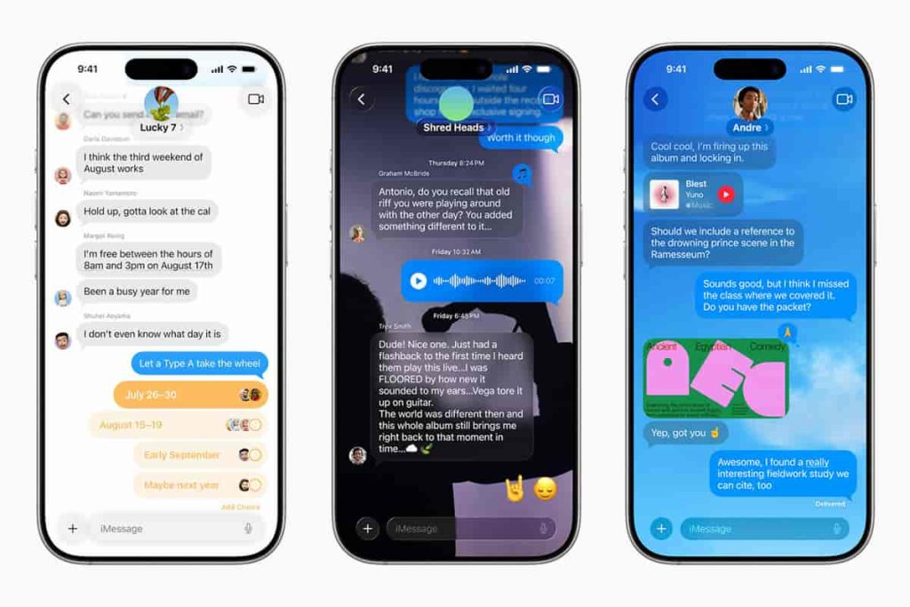 Обзор iOS 26 дизайна сообщений