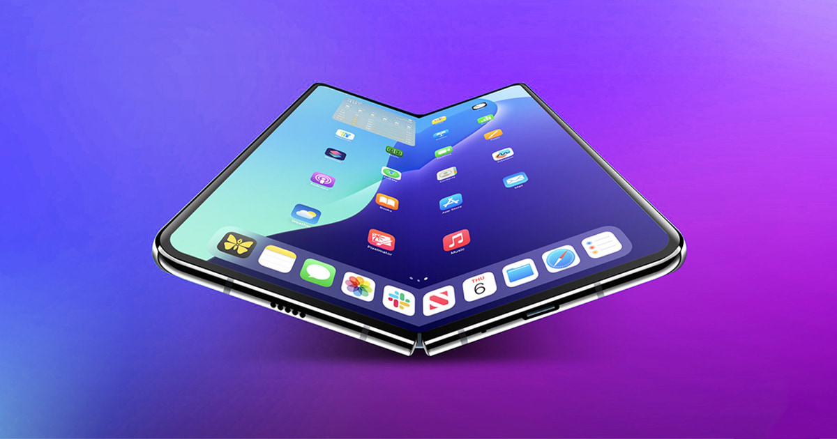 Концепт внешнего вида складного айфона